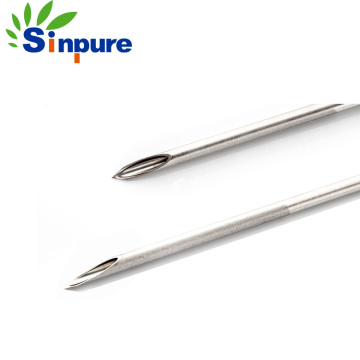 Sinpure Customized Stainless Steel Double Lumen Needle Cannula